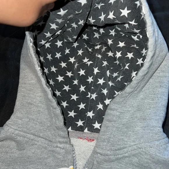 Paul Frank Kid Boy Youth Gray Zip Up Sweater Hoodie - Picture 3 of 6